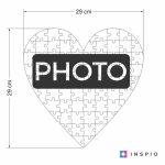 SRDCE puzzle z fotky - valentínsky darček – Obrázok 2