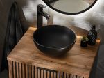 ArtCom Keramické umývadlo DOMI MB | čierna 32 cm