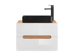 ArtCom Keramické umývadlo UM-6275 SLIM 2 | čierna 60 cm – Obrázok 2