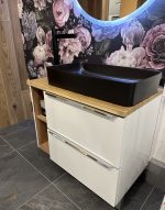 ArtCom Keramické umývadlo UM-6275 SLIM 2 | čierna 60 cm