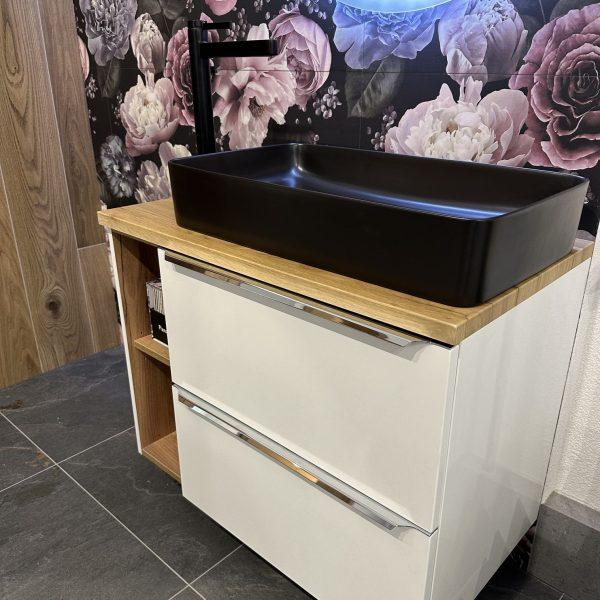 ArtCom Keramické umývadlo UM-6275 SLIM 2 |  čierna 60 cm