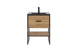 ArtCom Keramické umývadlo UM-8003-80 | čierna 80 cm – Obrázok 2