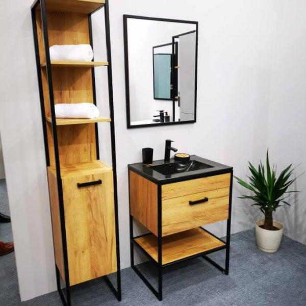 ArtCom Keramické umývadlo UM-8003-80 | čierna 80 cm
