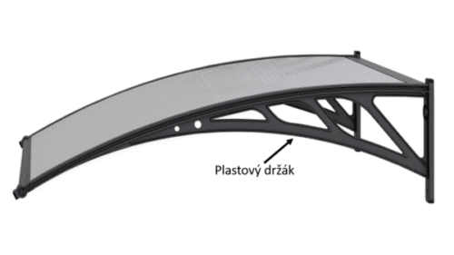 ArtRoja Držiak pre vchodový prístrešok | 80 cm ArtRoja Držiak pre vchodový prístrešok | 80 cm