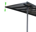 ArtRoja Pergola BRUCE H | sivý polykarbonát – Obrázok 2