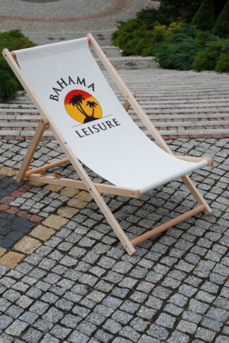 ArtRoja Záhradné lehátko BAHAMA | biela s logom ArtRoja Záhradné lehátko BAHAMA | biela s logom