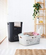 Elvisia Kôš na prádlo JONA 55 L | modrá – Obrázok 2