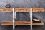 LuxD Dizajnová konzola Shark 140 cm teak – Obrázok 2