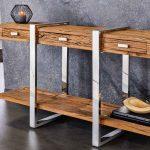 LuxD Dizajnová konzola Shark 140 cm teak