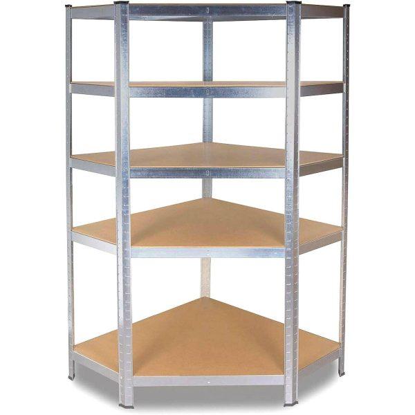 Rohový kovový regál Artenat 180 cm II