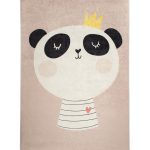 Detský koberček King Panda 140x190 cm ružový