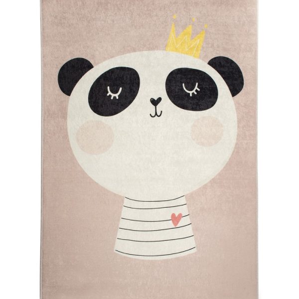 Detský koberček King Panda 140x190 cm ružový