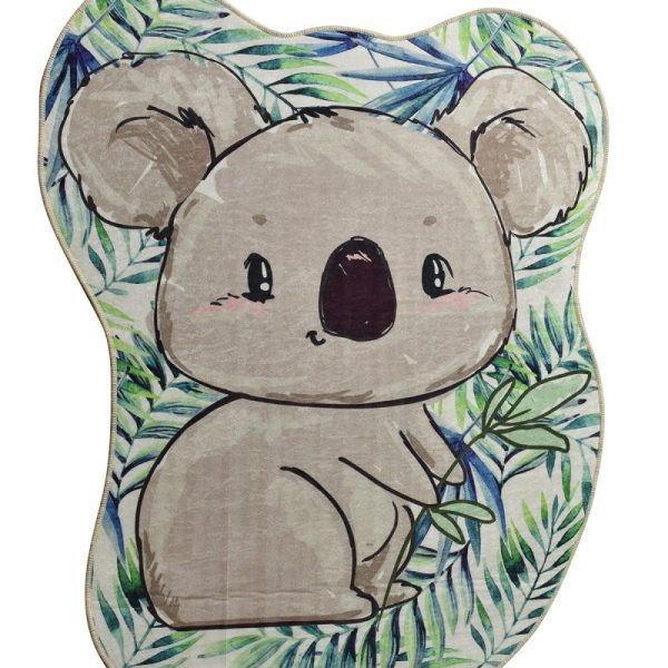 Detský koberček Koala 120x160 cm šedý/zelený