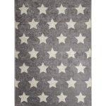 Detský koberček Stars 140x190 cm sivý