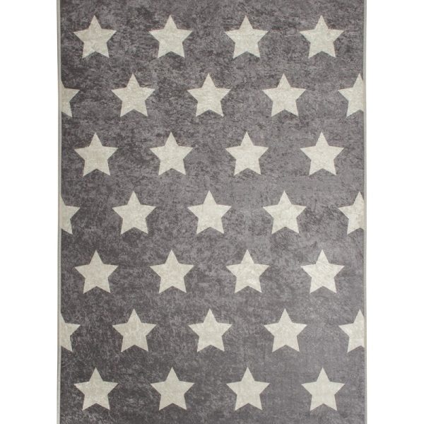 Detský koberček Stars 140x190 cm sivý