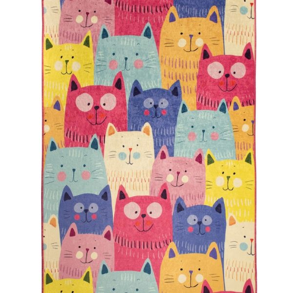 Detský koberec Cats 140x190 cm viacfarebný