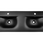 ArtCom Keramické umývadlo SKY1 120D | čierny mat 120 cm