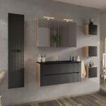 ArtCom Keramické umývadlo SKY1 80 | čierny mat 80 cm