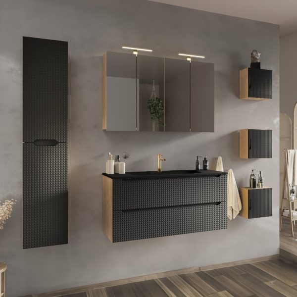 ArtCom Keramické umývadlo SKY1 80 | čierny mat 80 cm