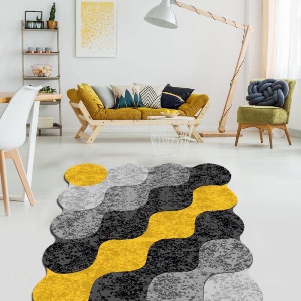 Koberec Arona II 80x120 cm sivý/žltý