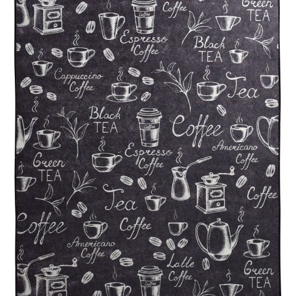 Koberec Coffee And Tea 60x140 cm čierny