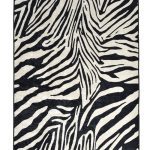 Koberec Zebra 160x230 cm biely/čierny