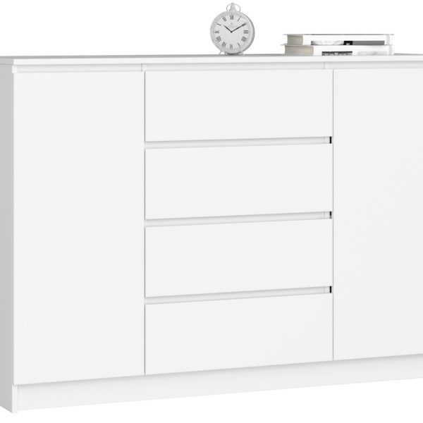 Komoda Kryštof 140 cm bílá
