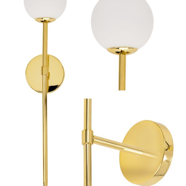 Nástenná lampa 52CM APP578-1W zlatá