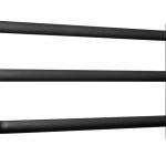Nástěnný věšák Athos 50 cm černý