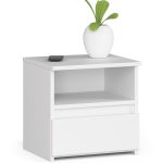 Noční stolek CL1 40 cm bílý