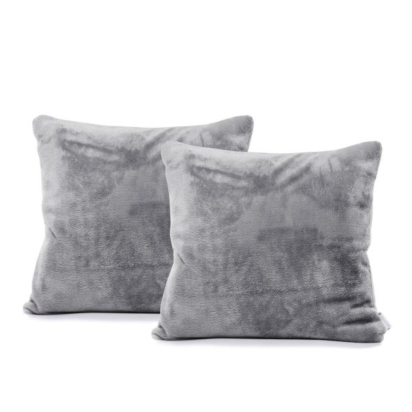 Obliečka na vankúš DecoKing MIC 45x45 cm strieborná