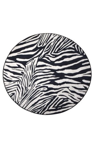 Okrúhly koberec Zebra 140 cm biely/čierny Okrúhly koberec Zebra 140 cm biely/čierny