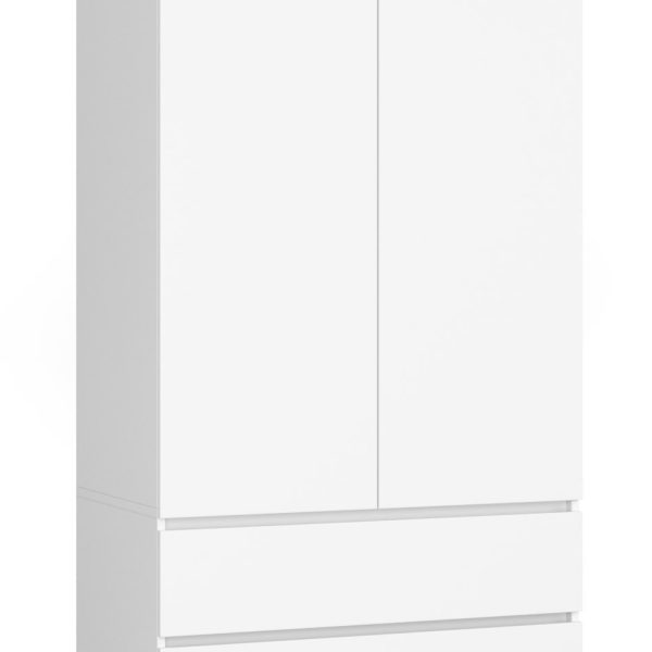 Šatníková skriňa Star 90 cm biela