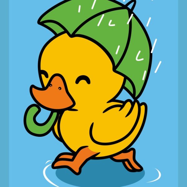 Bavlněná froté osuška DUCK 017 30x50 cm modrá