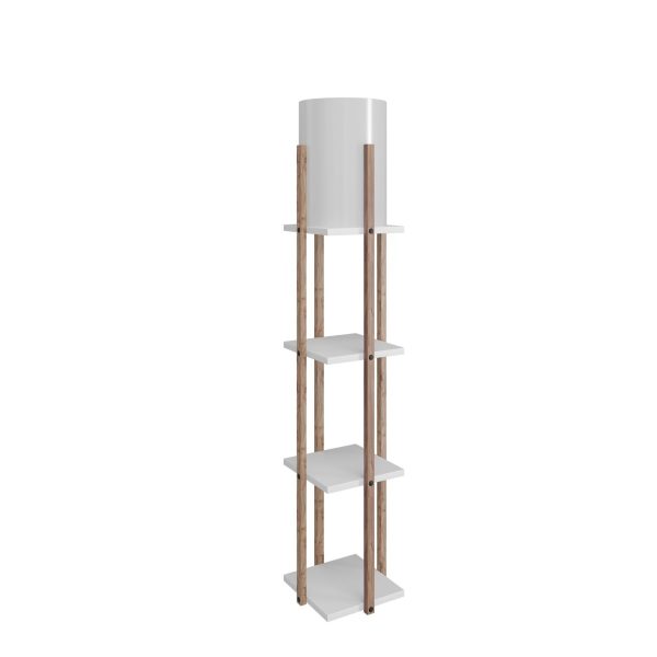 Stojacia lampa Nora 135 cm biela