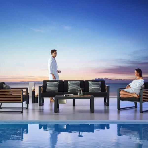 Higold Záhradná zostava HIGOLD II - New York Lounge Olefin - 5 miestna