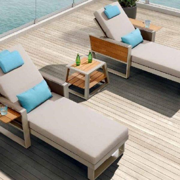 Higold Záhradné ležadlo HIGOLD - York Sunlounge champagne Olefin