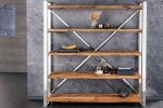 LuxD Dizajnový regál Shark 183 cm teak – Obrázok 2