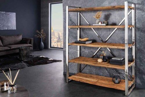 LuxD Dizajnový regál Shark 183 cm teak LuxD Dizajnový regál Shark 183 cm teak