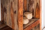 LuxD Dizajnový regál Timber 180 cm Sheesham dymový – Obrázok 2