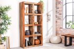LuxD Dizajnový regál Timber 180 cm Sheesham dymový