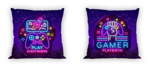 Obojstranná obliečka na vankúš Neon 021 - 40x40 cm Obojstranná obliečka na vankúš Neon 021 - 40x40 cm
