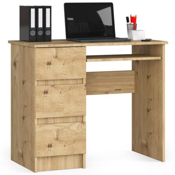 Psací stůl A-6 90 cm dub artisan levý