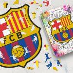 Puzzle v motíve futbalového tímu - FC Barcelona . Puzzle je skvelý spôsob trávenia voľného času pre deti