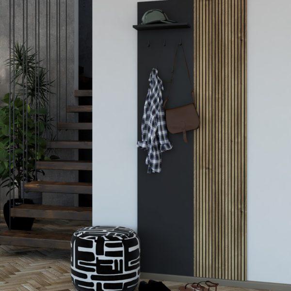 WALERIA 01 vešiakový panel s lamelami