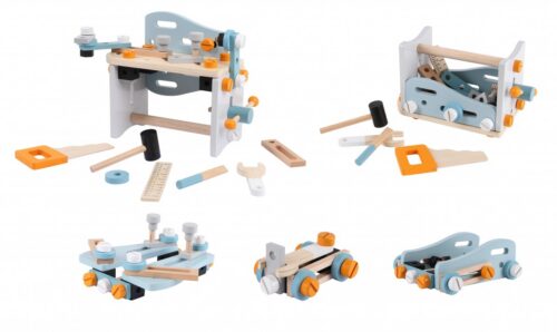 Drevená dielňa s náradím EcoToys – 52 dielov Drevená dielňa s náradím EcoToys – 52 dielov