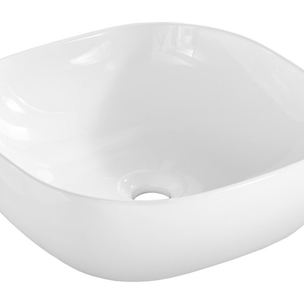 Keramické umývadlo na dosku Smile 42 cm biele
