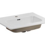Keramické zapustené umývadlo Go 60 cm biele
