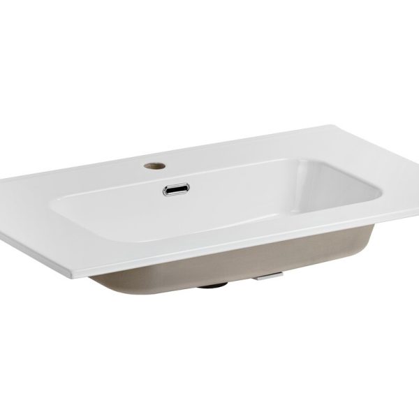 Keramické zapustené umývadlo Go 80 cm biele
