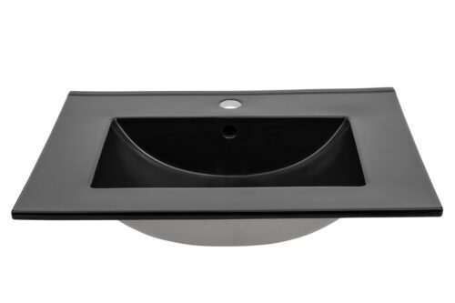 Keramické zapustené umývadlo Lava 60 cm čierne Keramické zapustené umývadlo Lava 60 cm čierne